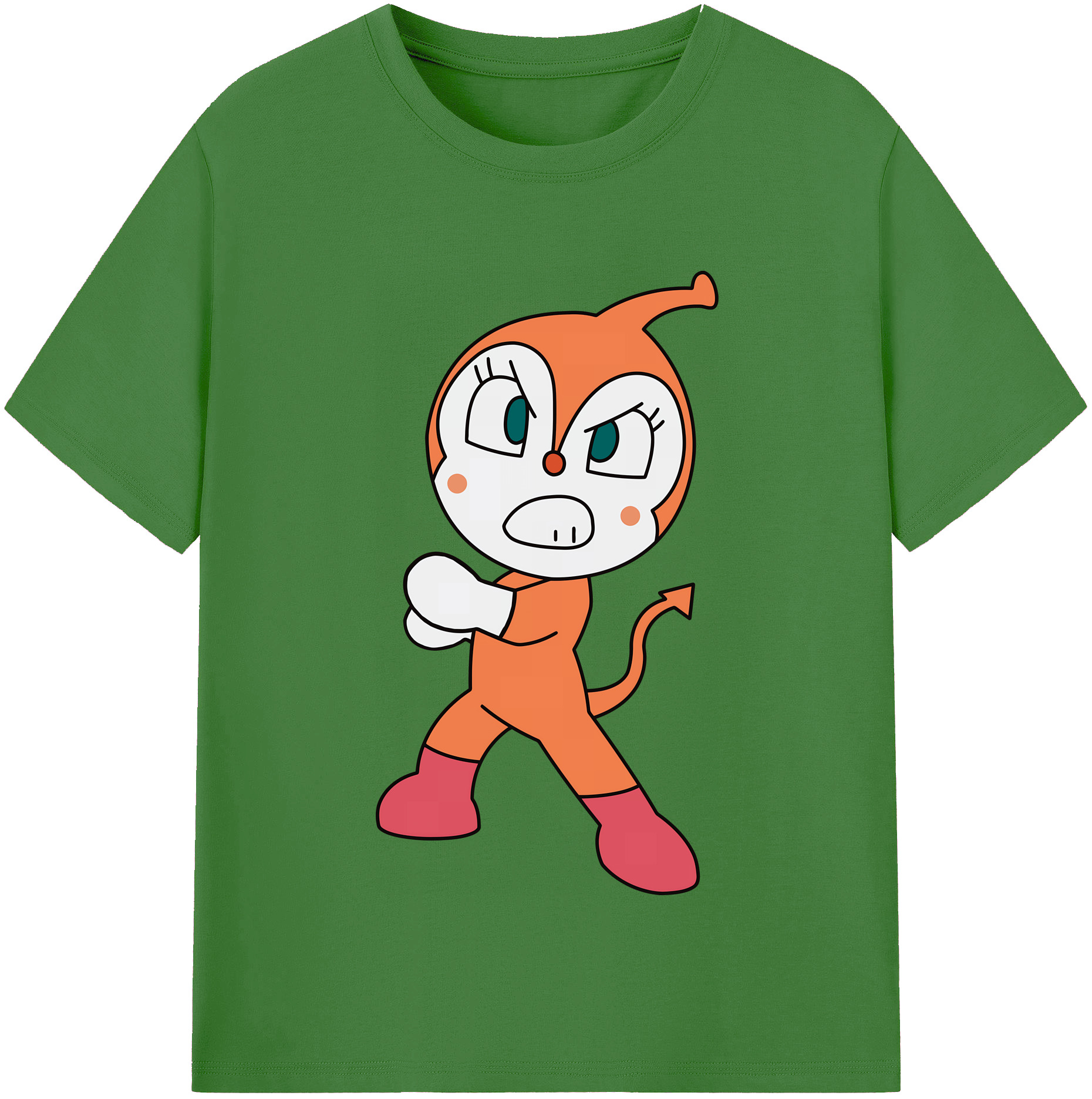 （画像用） アンパンマン Anpanman レディースカジュアルプリントTシャツ（綿100％）